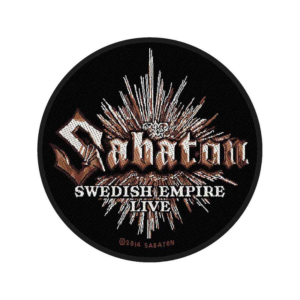 Sabaton Swedish Empire Live Woven Patch Front