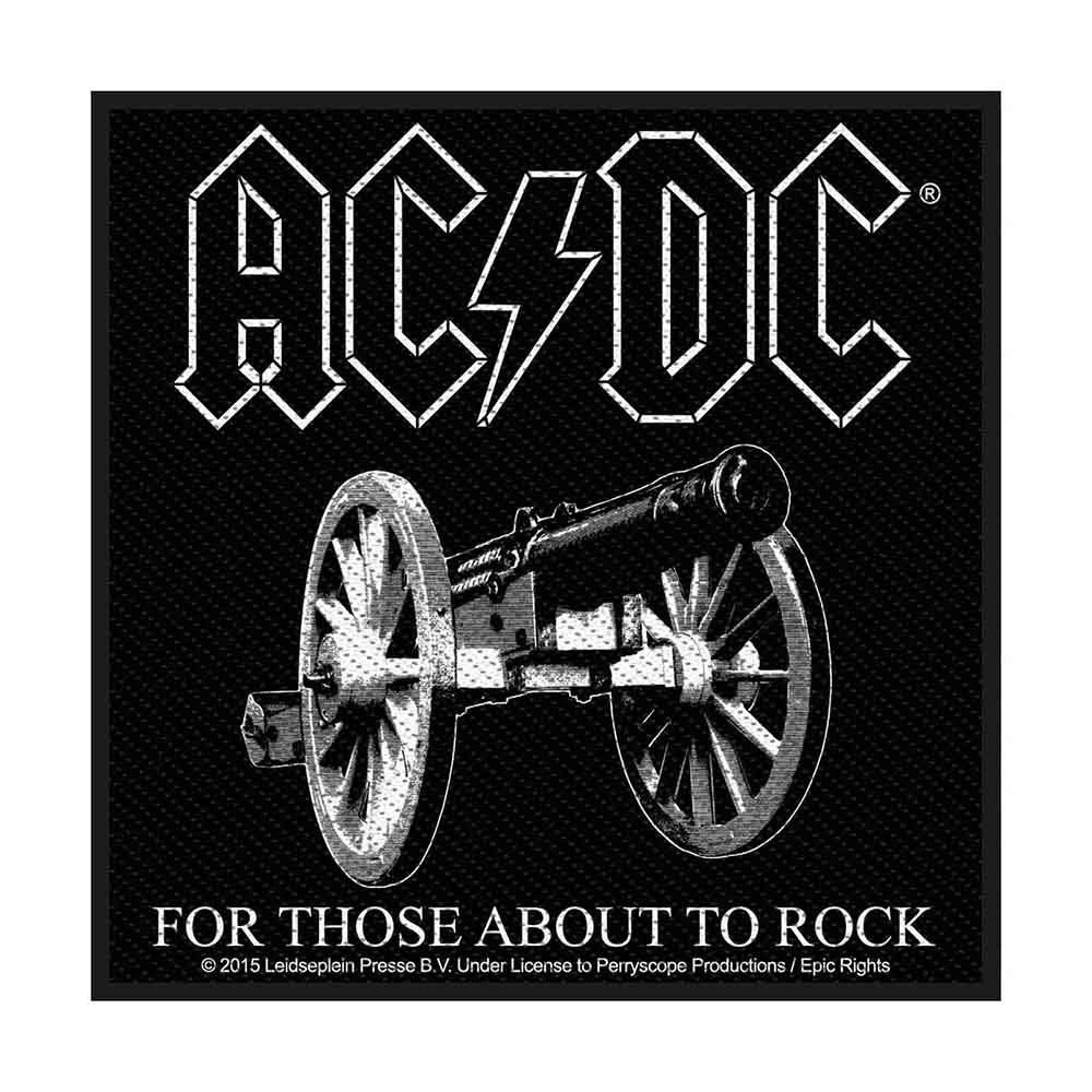 AC/DC For Those About To Rock Woven Patch Front