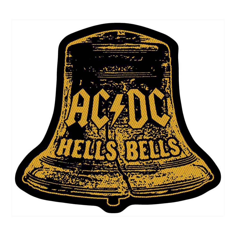 AC/DC Hells Bells Cut Out Woven Patch Front