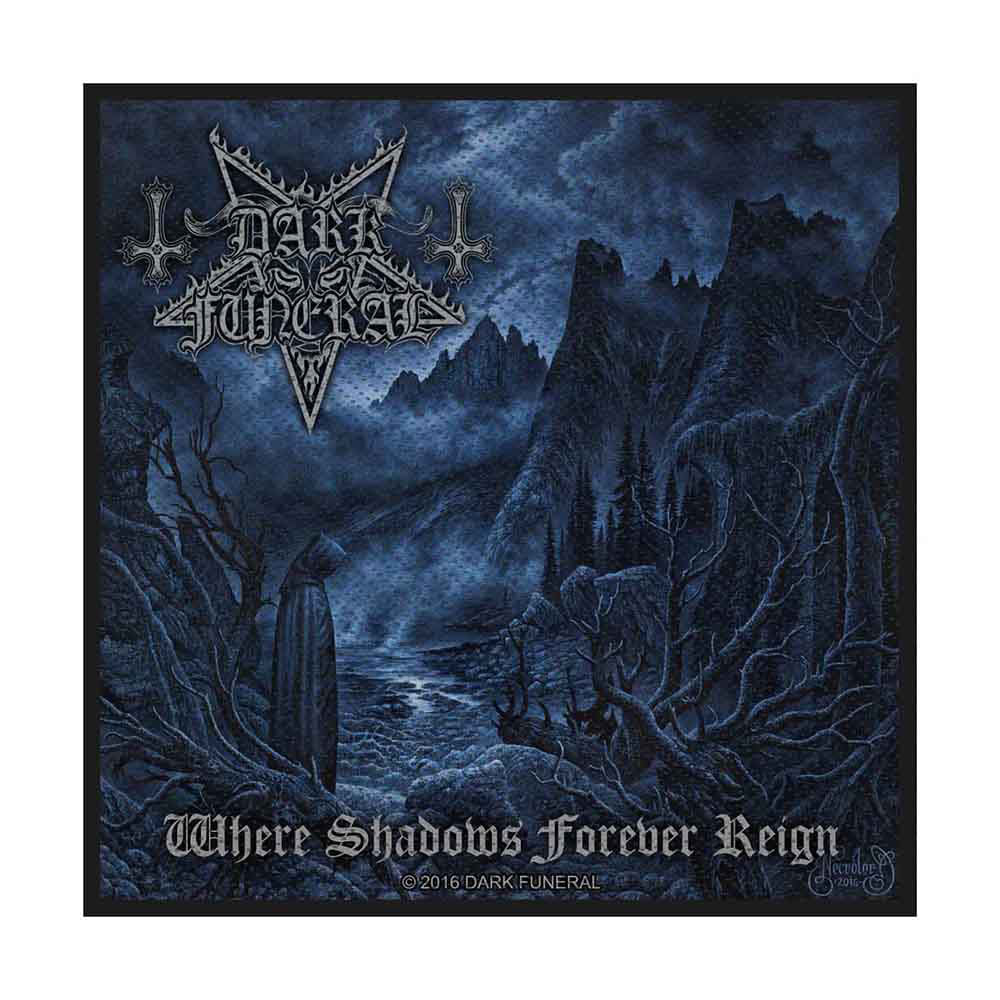 Dark Funeral Where Shadows Forever Reign Woven Patch Front