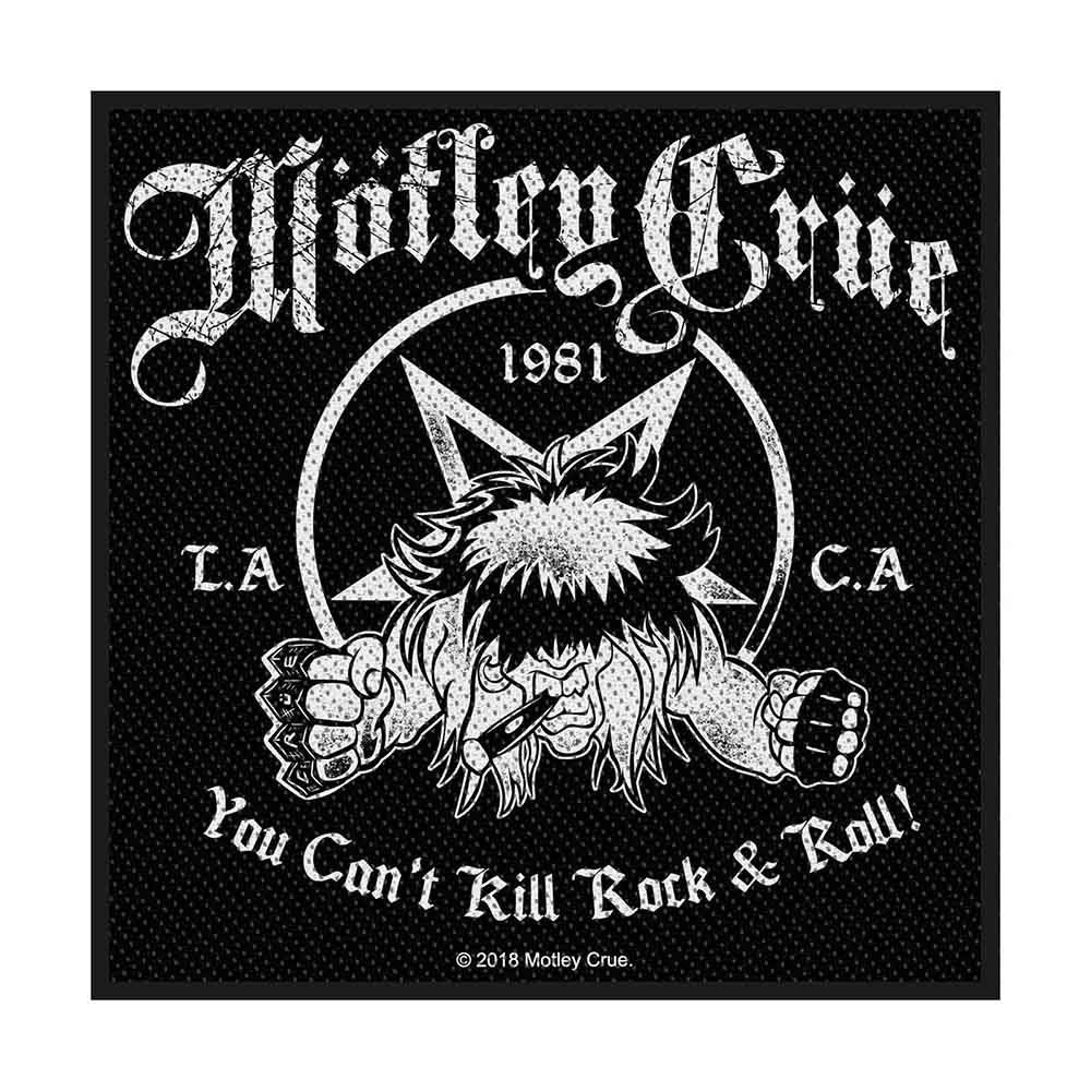 Motley Crue You Can't Kill Rock N' Roll Woven Patch Front