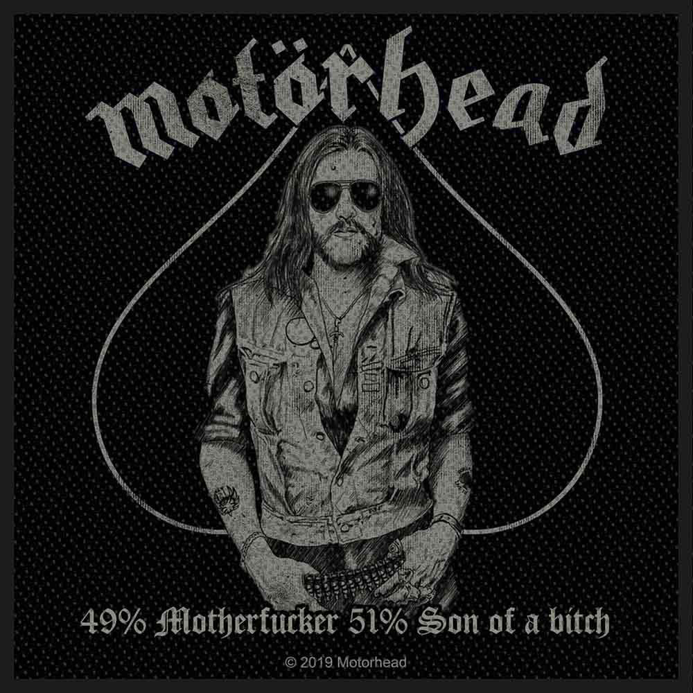 Motorhead 49% Motherfucker Woven Patch Front