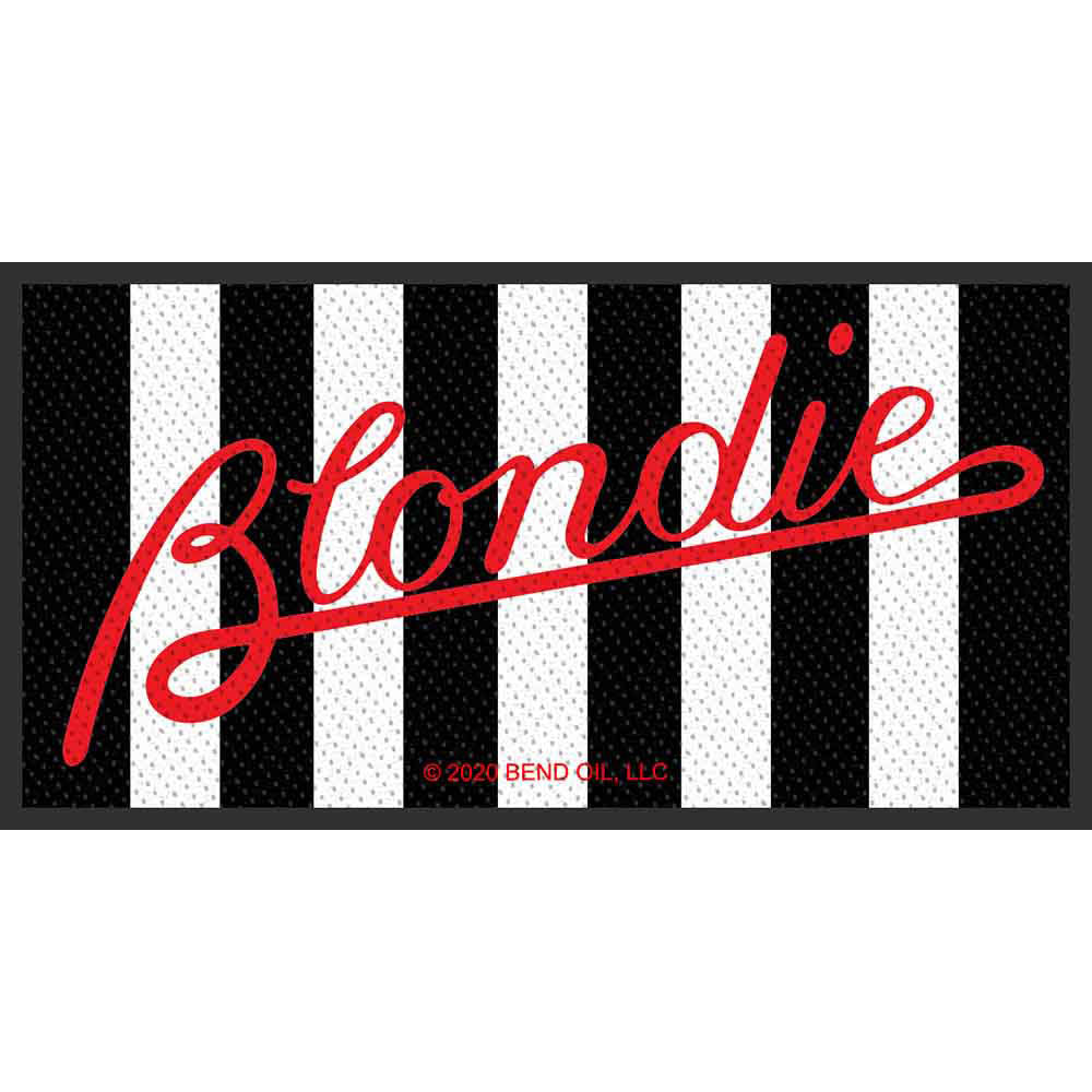 Blondie Parallel Lines Woven Patch Front