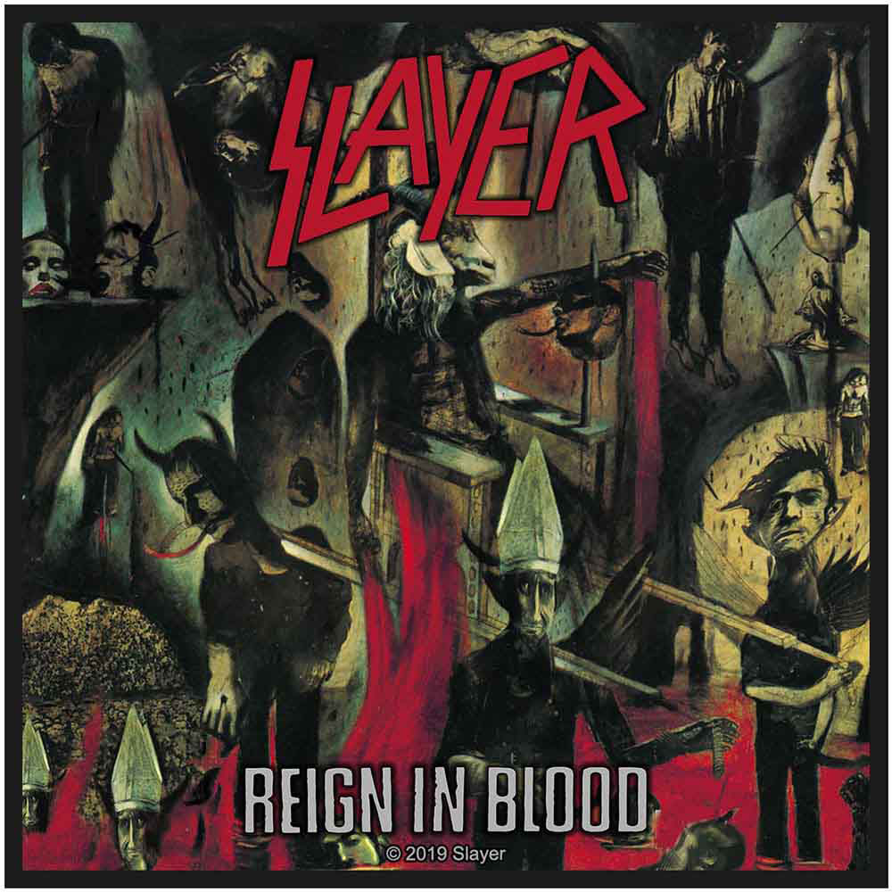 Slayer Reign In Blood Woven Patch Front