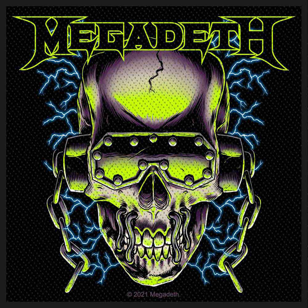Megadeth Vic Rattlehead Woven Patch Front