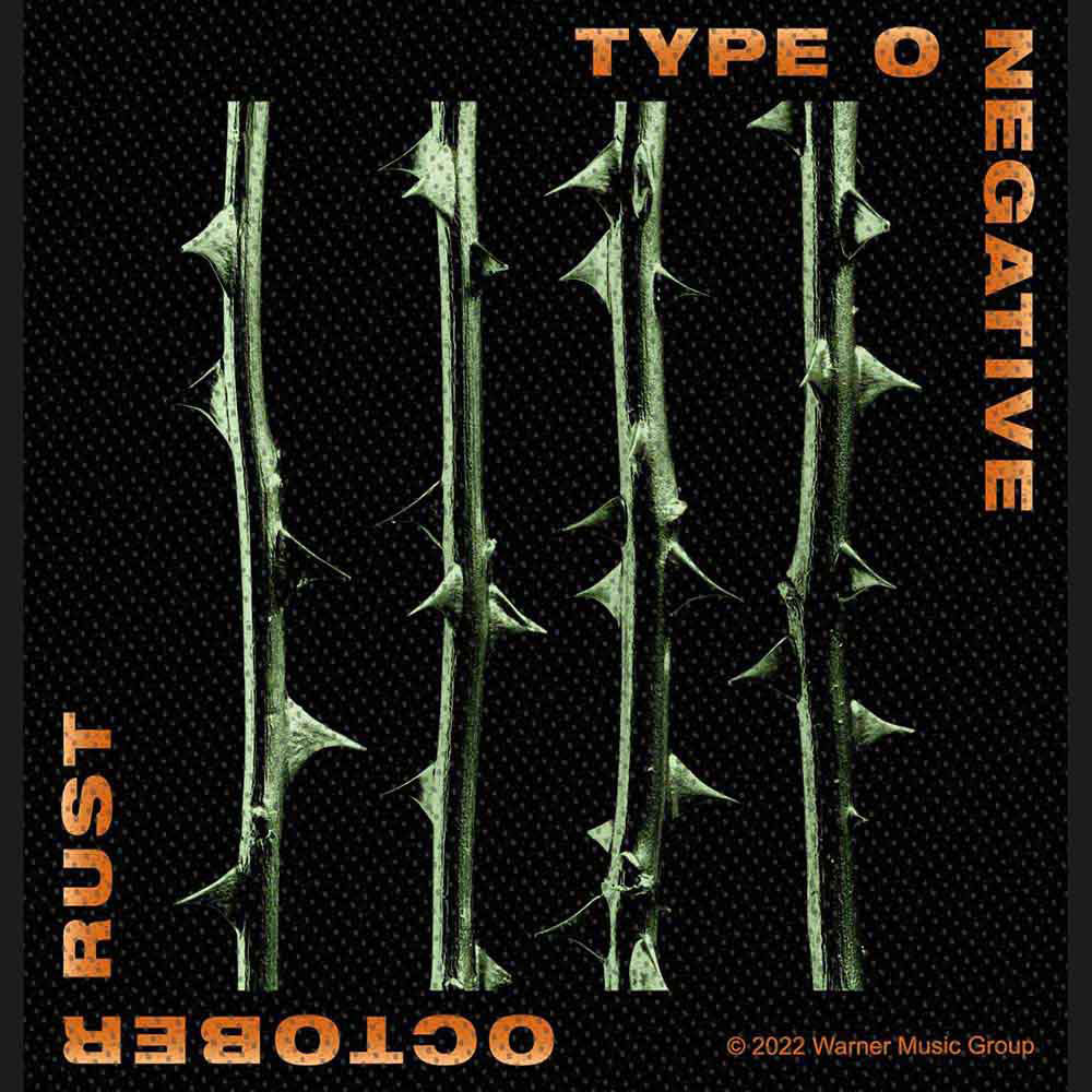 Type O Negative October Rust Woven Patch Front