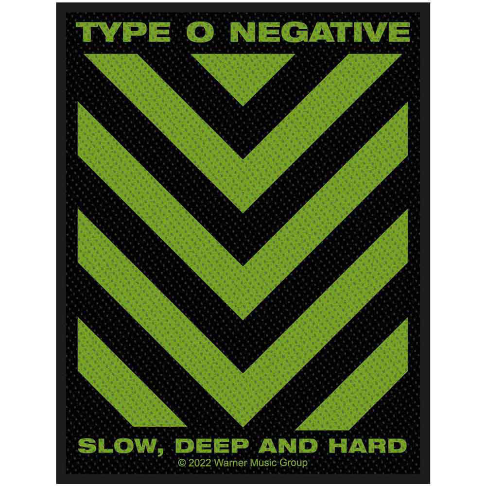 Type O Negative Slow, Deep & Hard Woven Patch Front