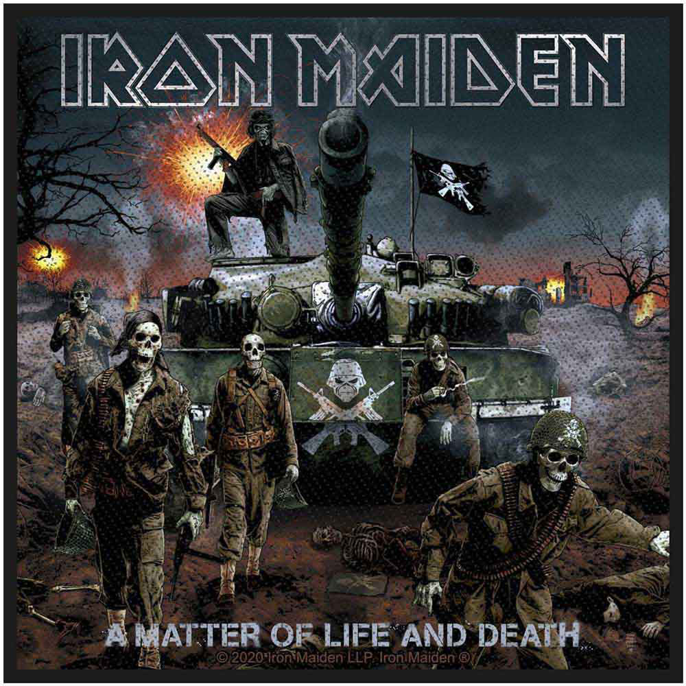 Iron Maiden Matter Of Life And Death 2020 Woven Patch Front