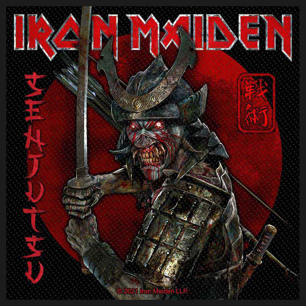 Iron Maiden Senjutsu Woven Patch Front