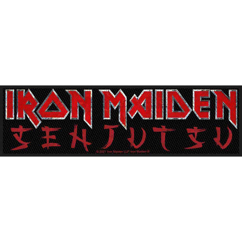 Iron Maiden Senjutsu Logo Strip Back Patch Front