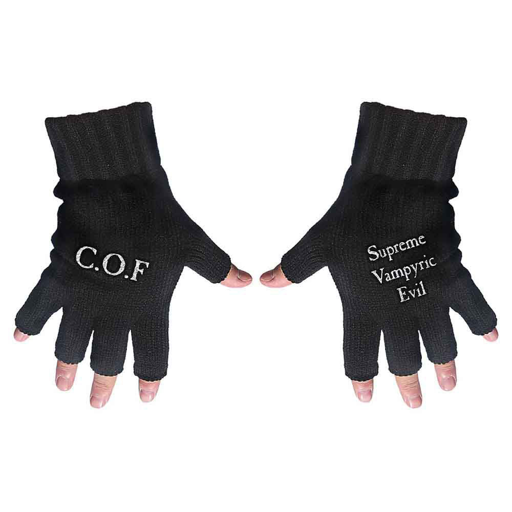 Cradle Of Filth Supreme Vampiric Knit Gloves Front