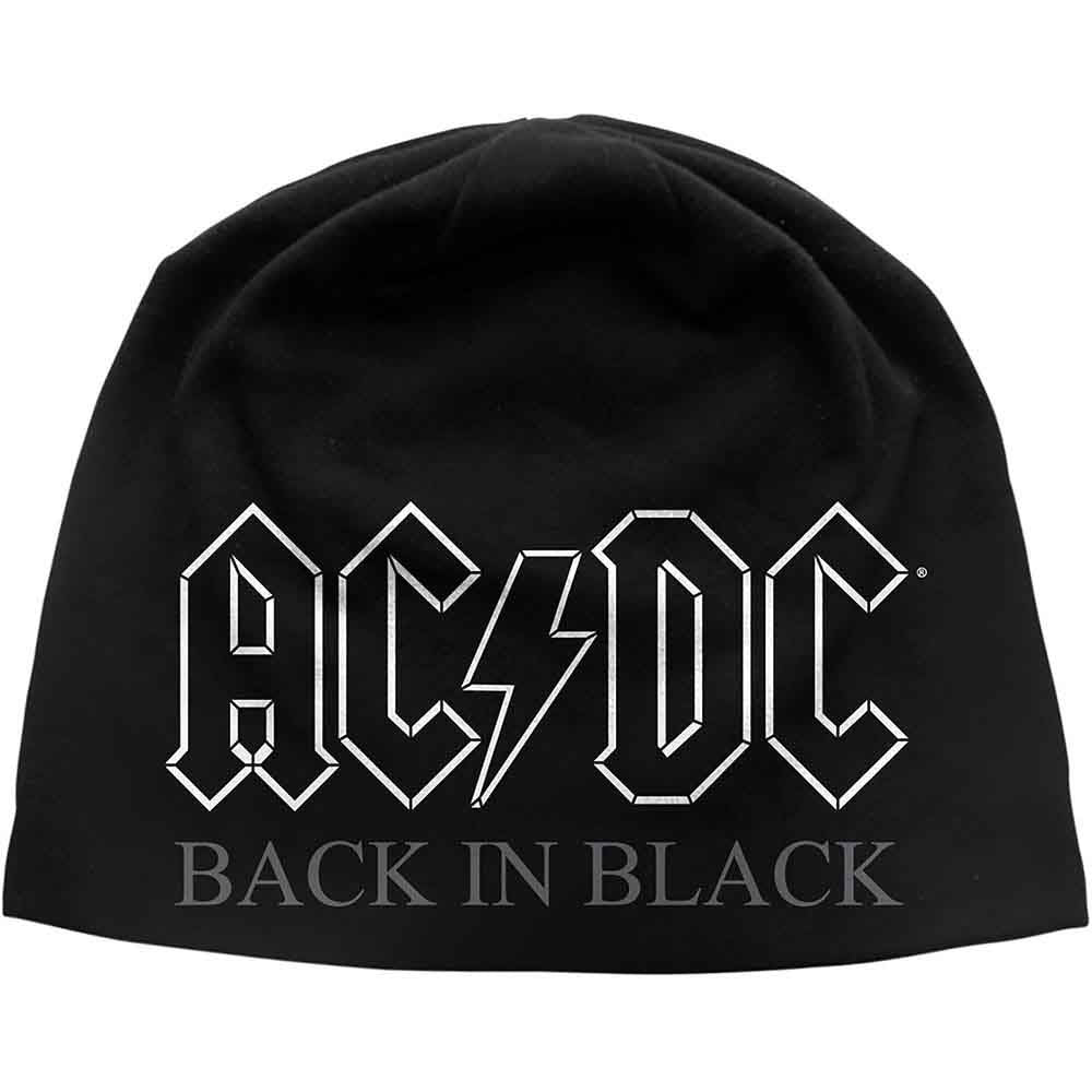 AC/DC Back In Black Beanie Front