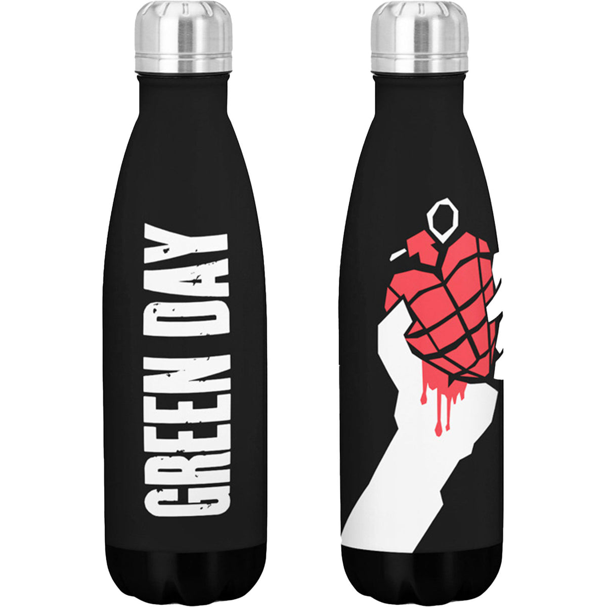 Green Day American Idiot Water Bottle Front
