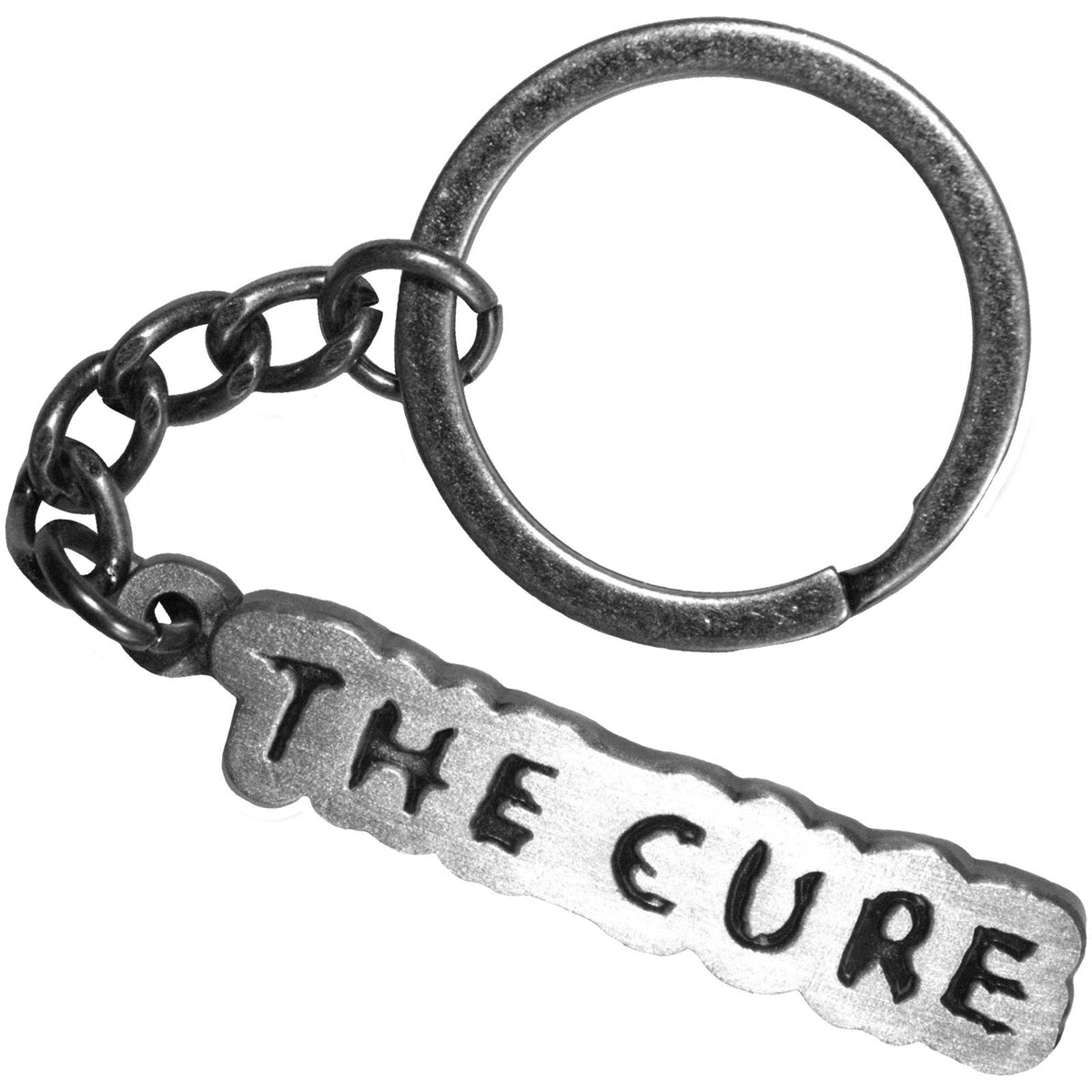 Cure Bubble Logo Metal Key Chain Front