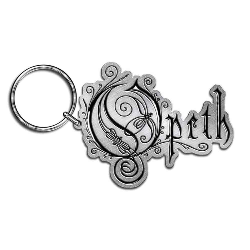 Opeth Logo Metal Key Chain Front
