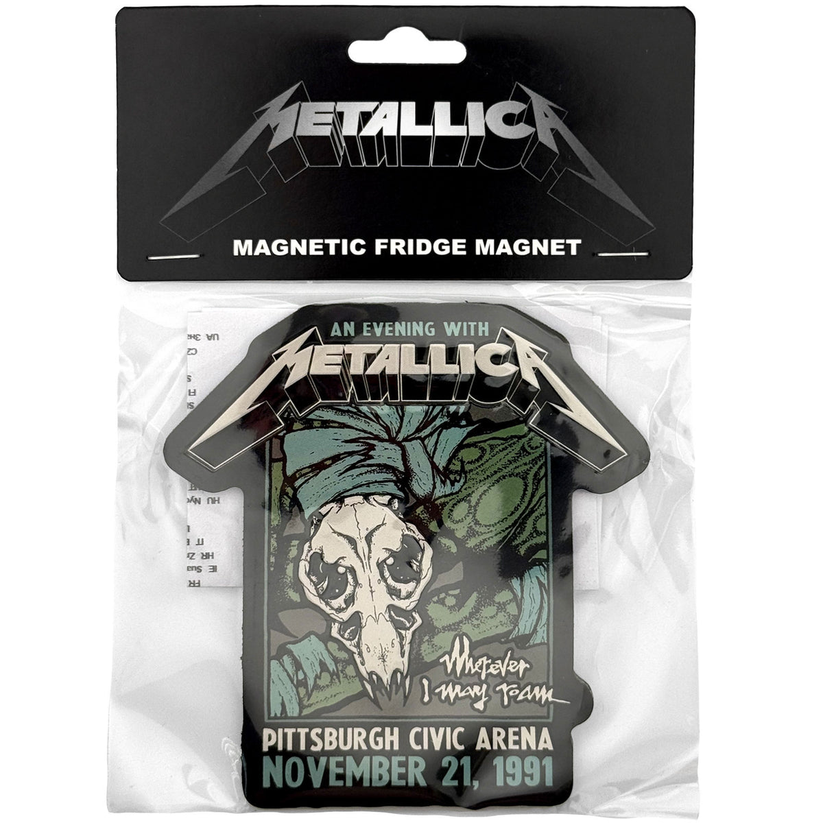 Metallica Roam Tour Magnet Front