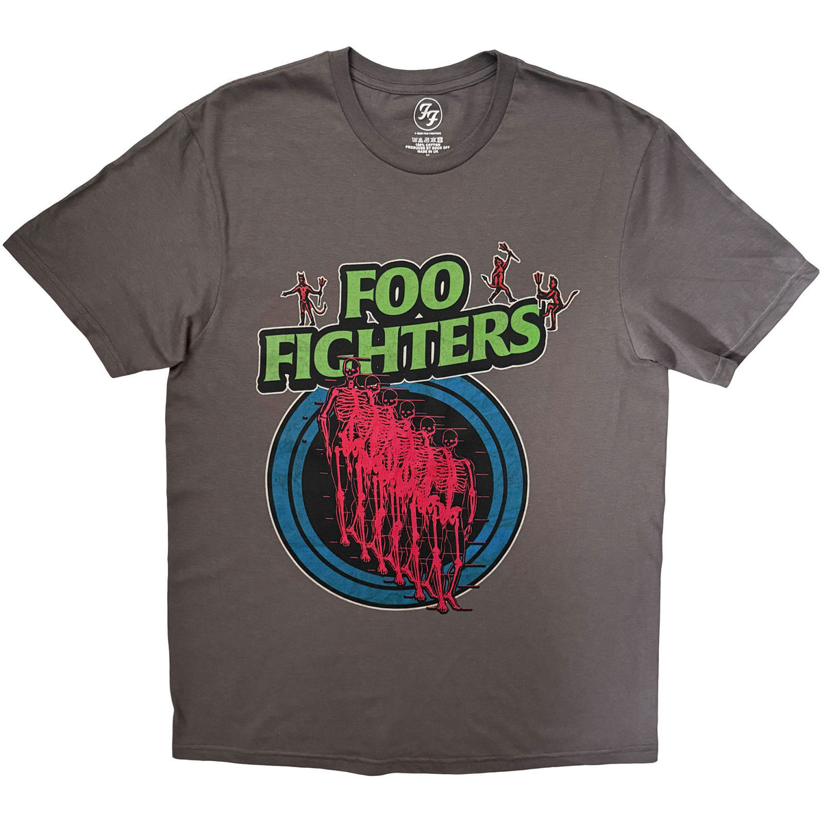 Foo Fighters Skeleton Repeat T-shirt Front