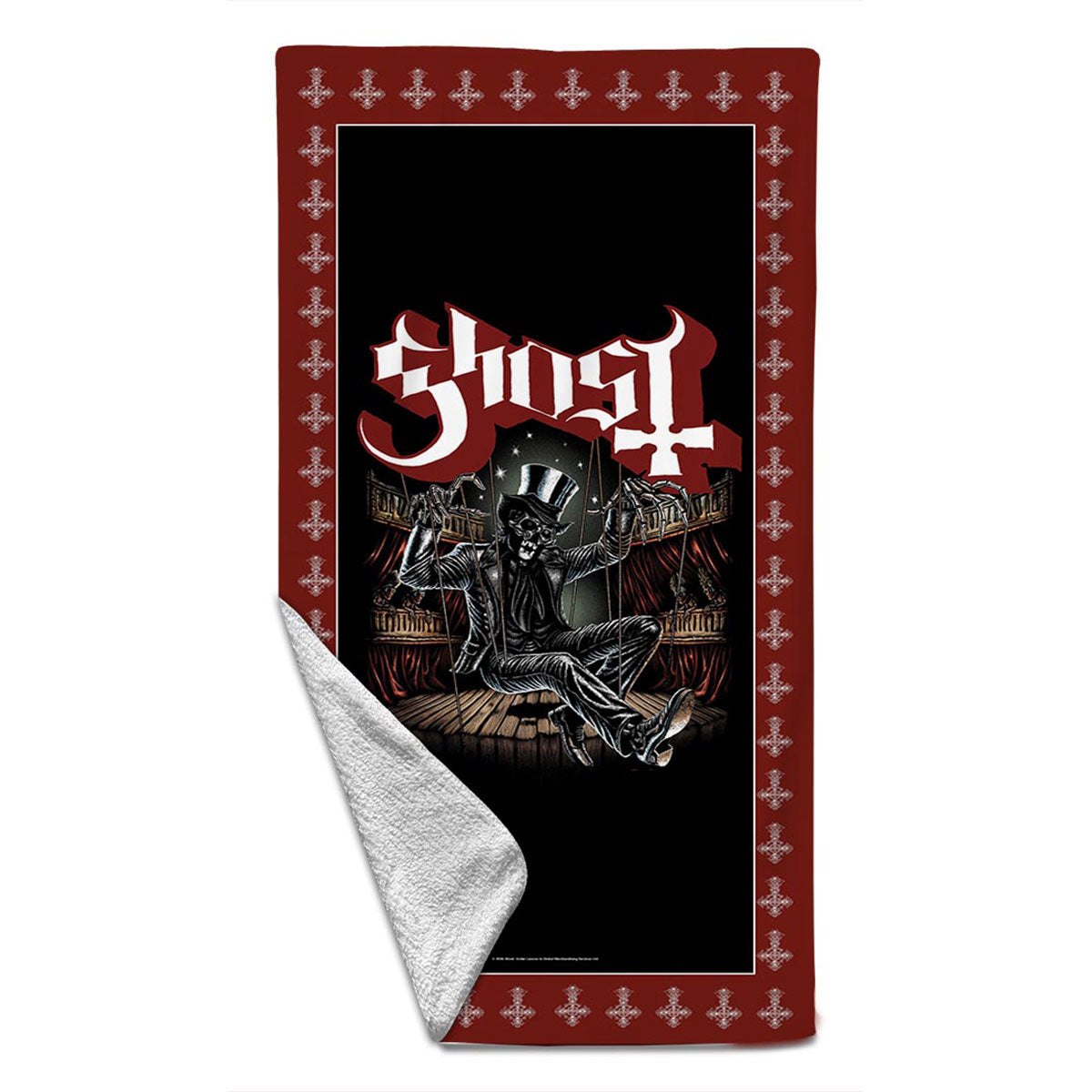 Ghost String Man Beach Towel Front