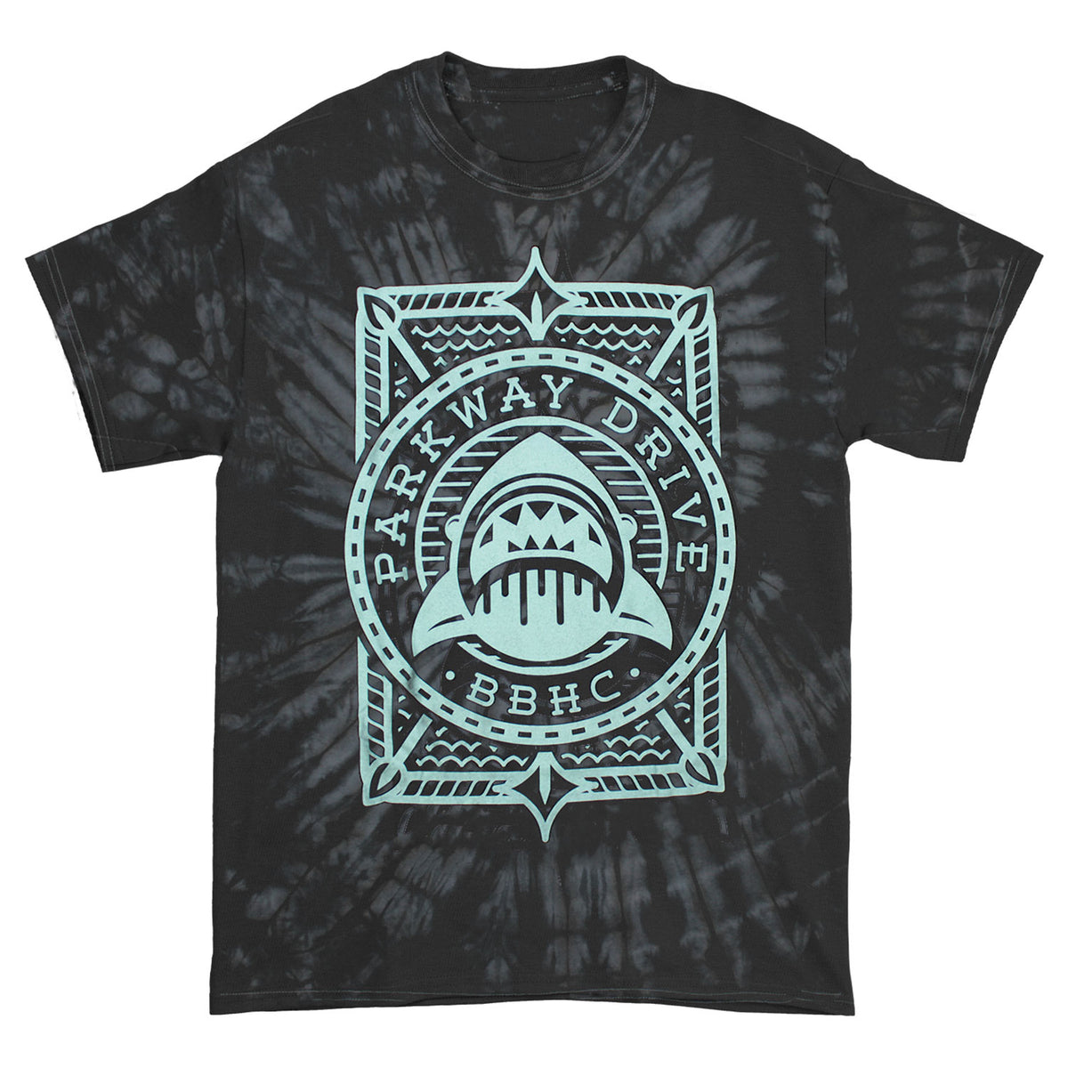 Parkway Drive BBHC Shark Logo Tie Dye T-shirt Front