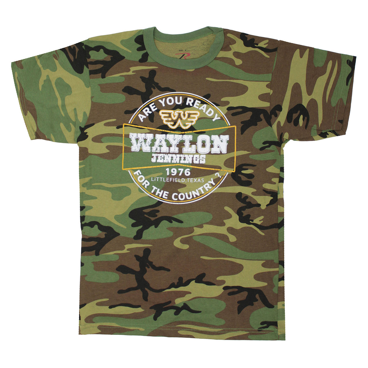 Waylon Jennings Are You Ready For The Country? T-shirt Front