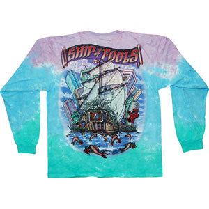 Grateful Dead Ship Of Fools Tie Dye Long Sleeve Back