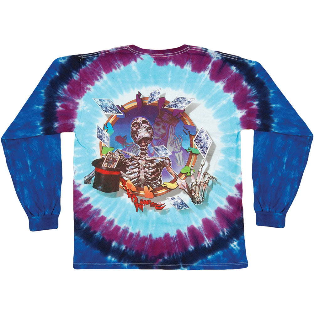 Grateful Dead Queen Of Spades Tie Dye Long Sleeve Back