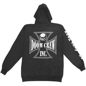 Black Label Society Doom Crew Zip Zippered Hooded Sweatshirt Back
