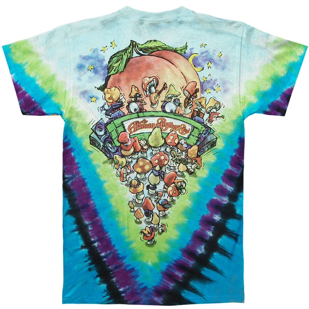 Allman Brothers Mushroom Express Tie Dye T-shirt Back