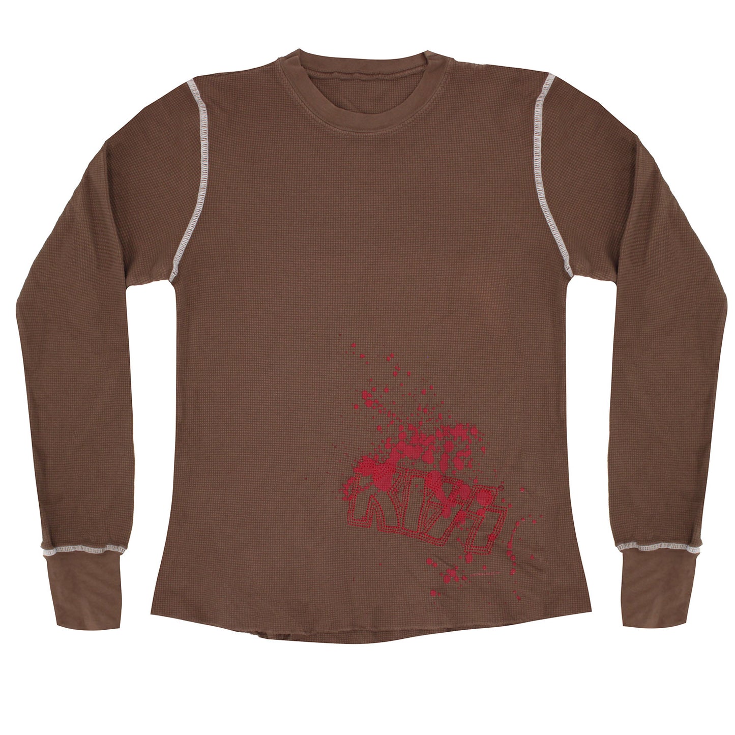 KISS Splatter Logo Thermal Long Sleeve Front
