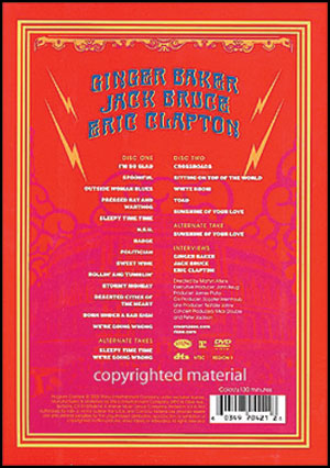 Cream DVD