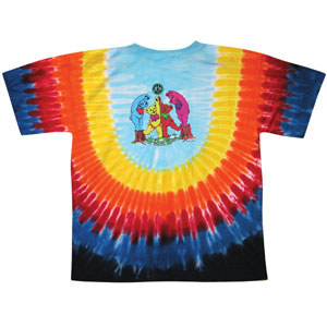 Grateful Dead Woodbears Tie Dye T-shirt Back