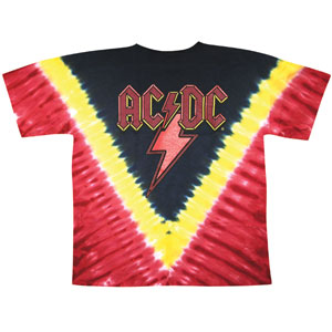 AC/DC Highway to Hell Tie Dye T-shirt Back