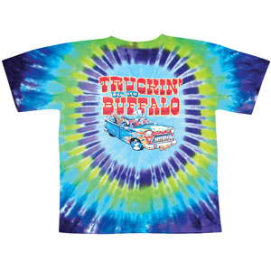 Grateful Dead Truckin' to Buffalo Tie Dye T-shirt Back