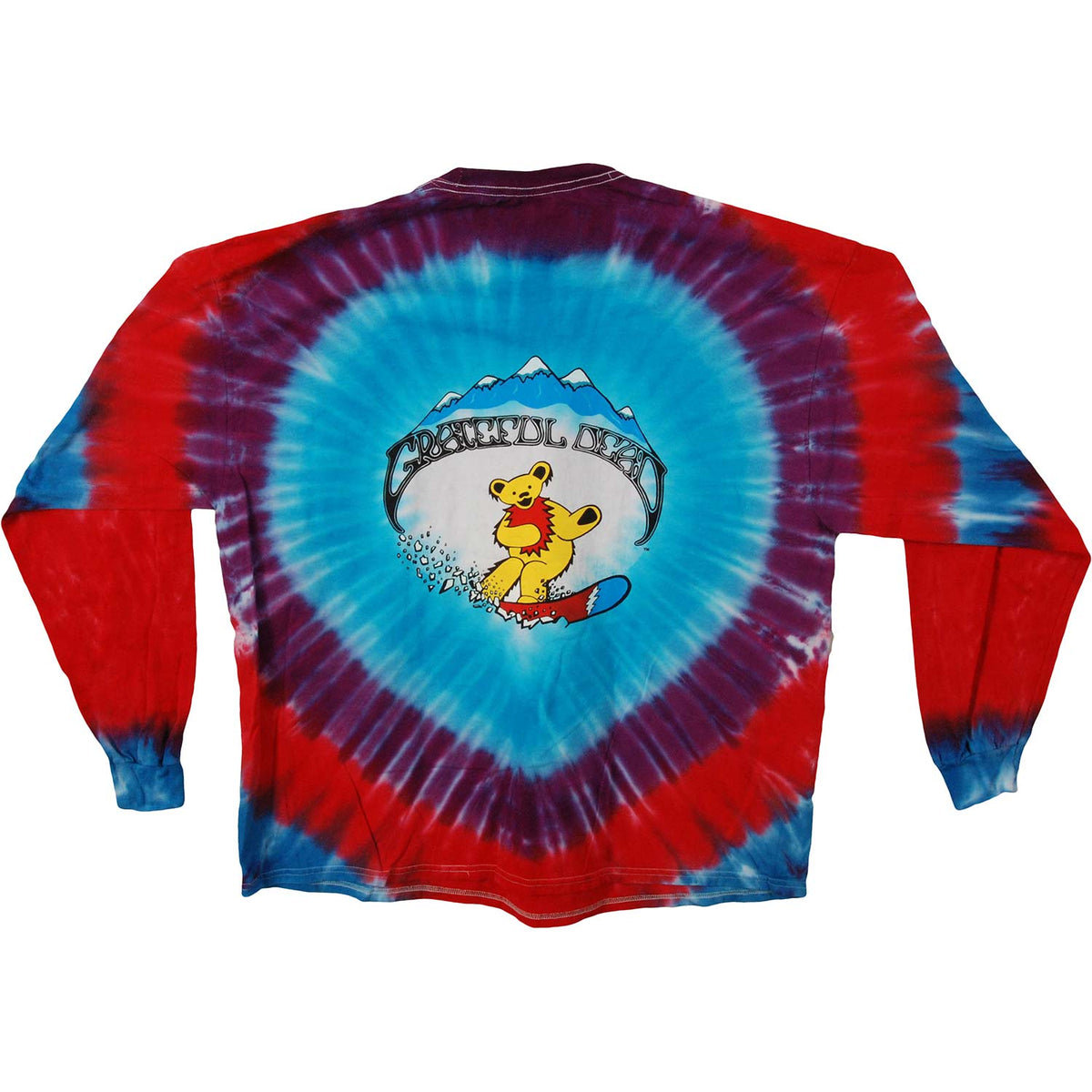 Grateful Dead Snowbears Tie Dye Long Sleeve Back