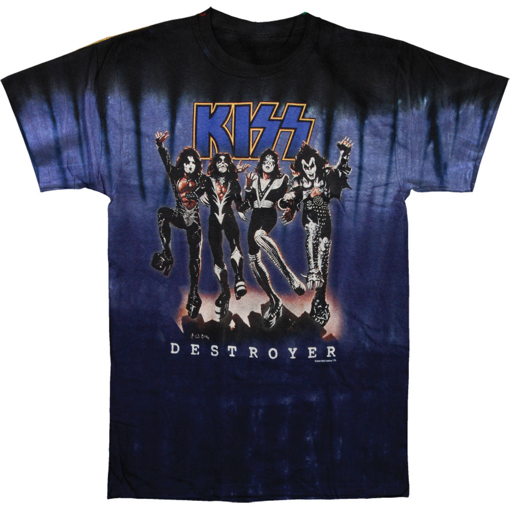 KISS Destroyer Tie Dye T-shirt Front
