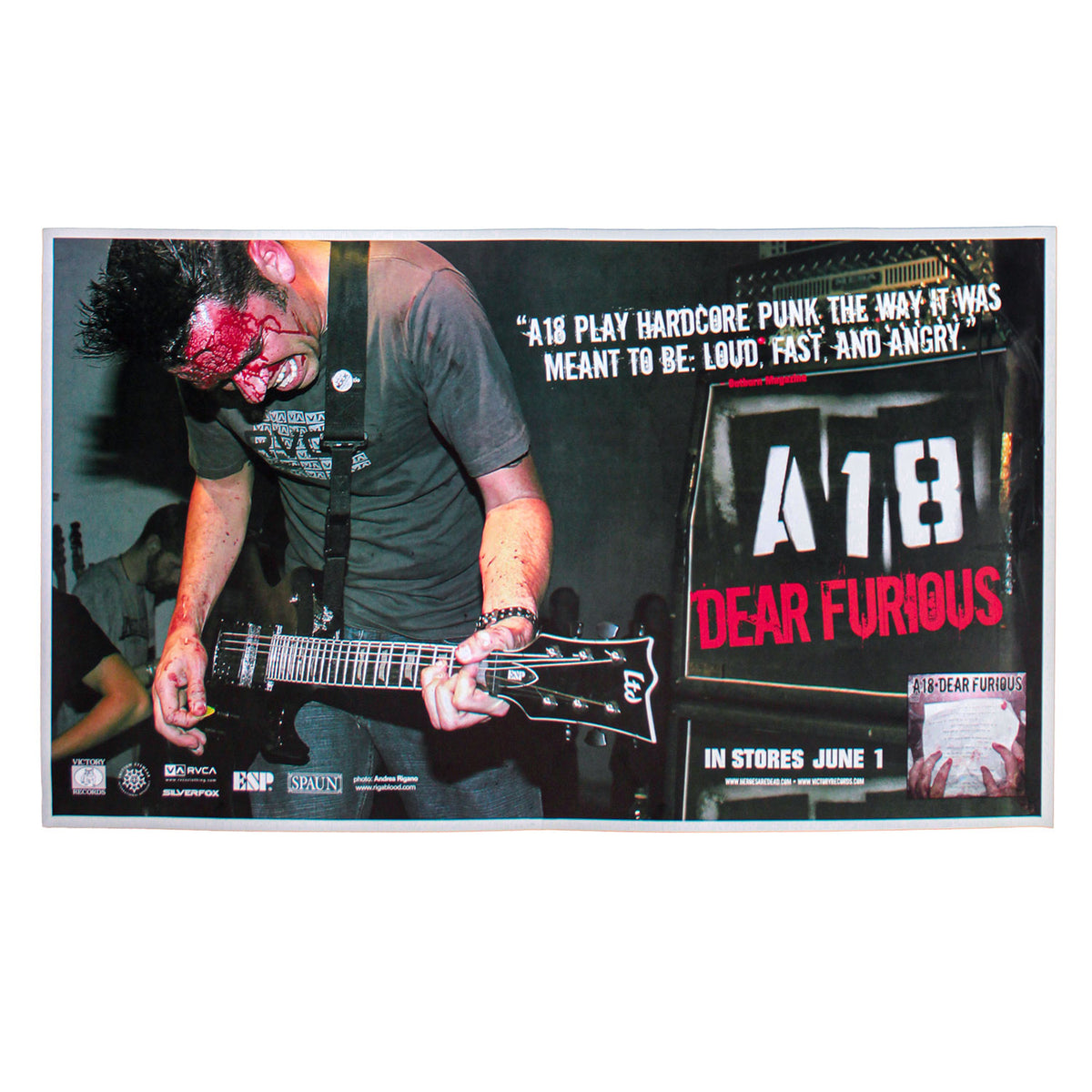 A18 Dear Furious Concert Poster Concert Promo Poster Front
