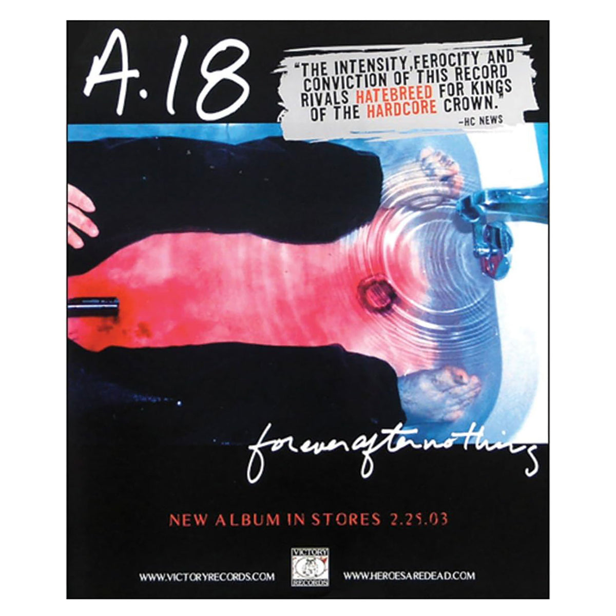 A18 Concert Promo Poster Front