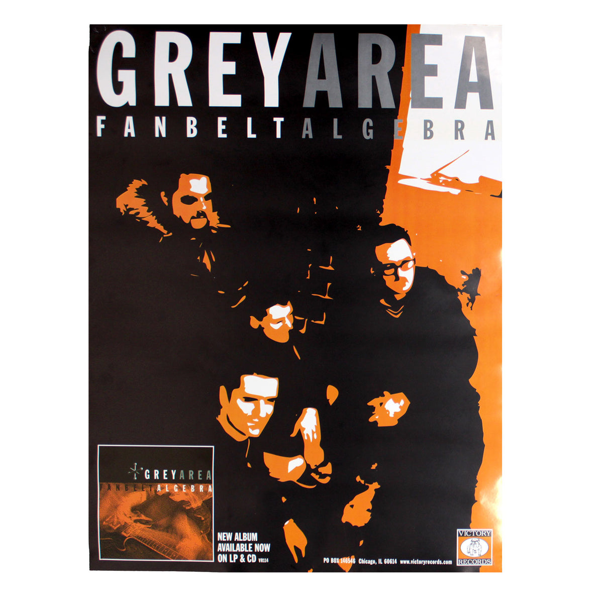 Greyarea Fanbelt Algebra Poster Concert Promo Poster Front