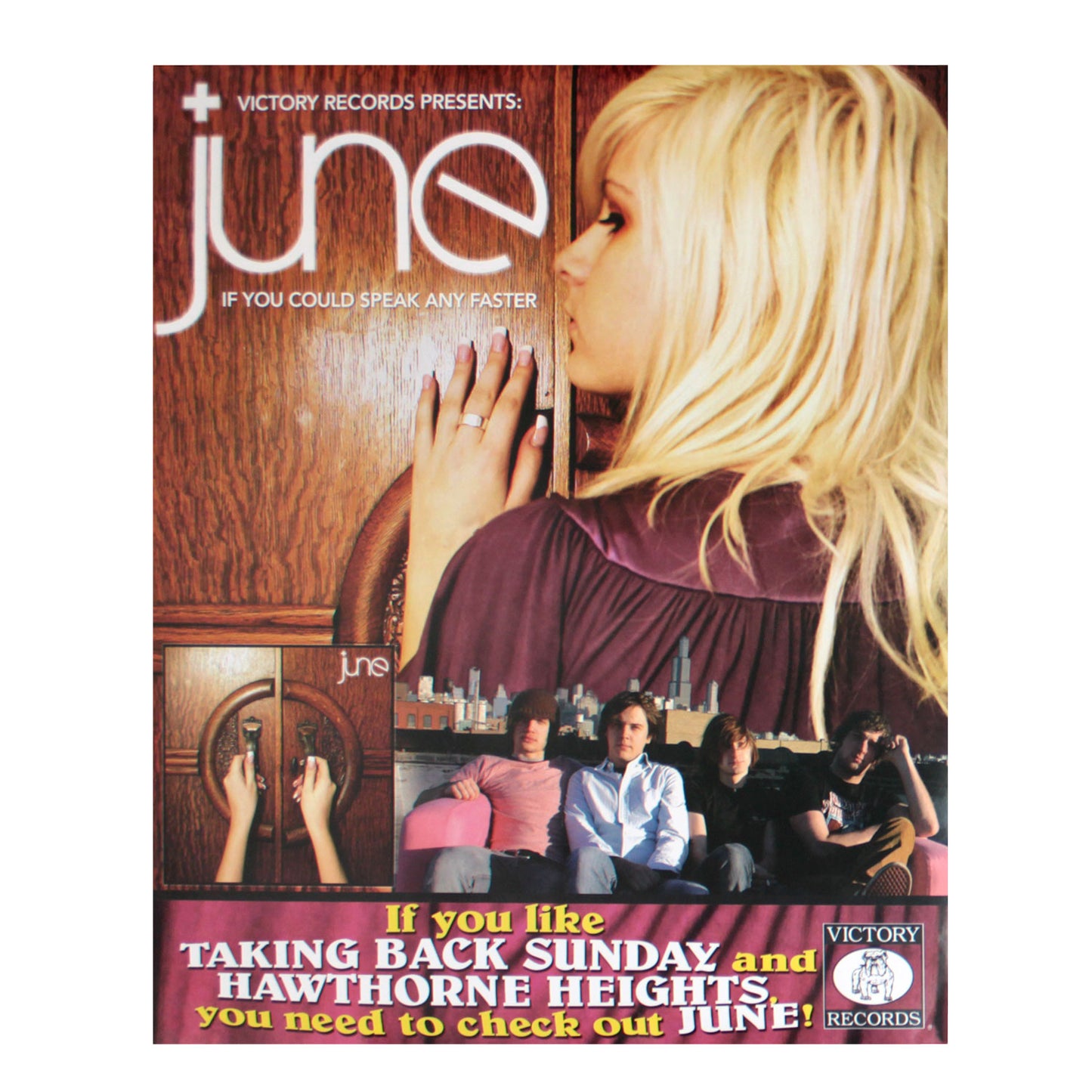 If You Could Speak Any Faster Poster Concert Promo Poster