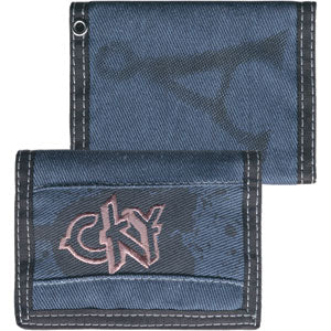 CKY Embroidered Logo Tri-Fold Wallet Front