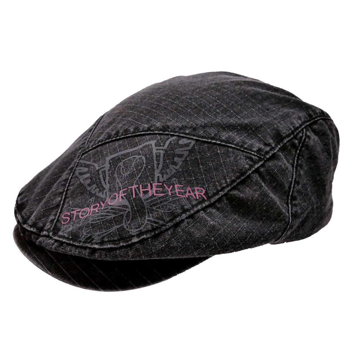 Story Of The Year Girls Grey Ivy Cap/Cobra & Swords Crest With Pink Logo Ivy Cap Back