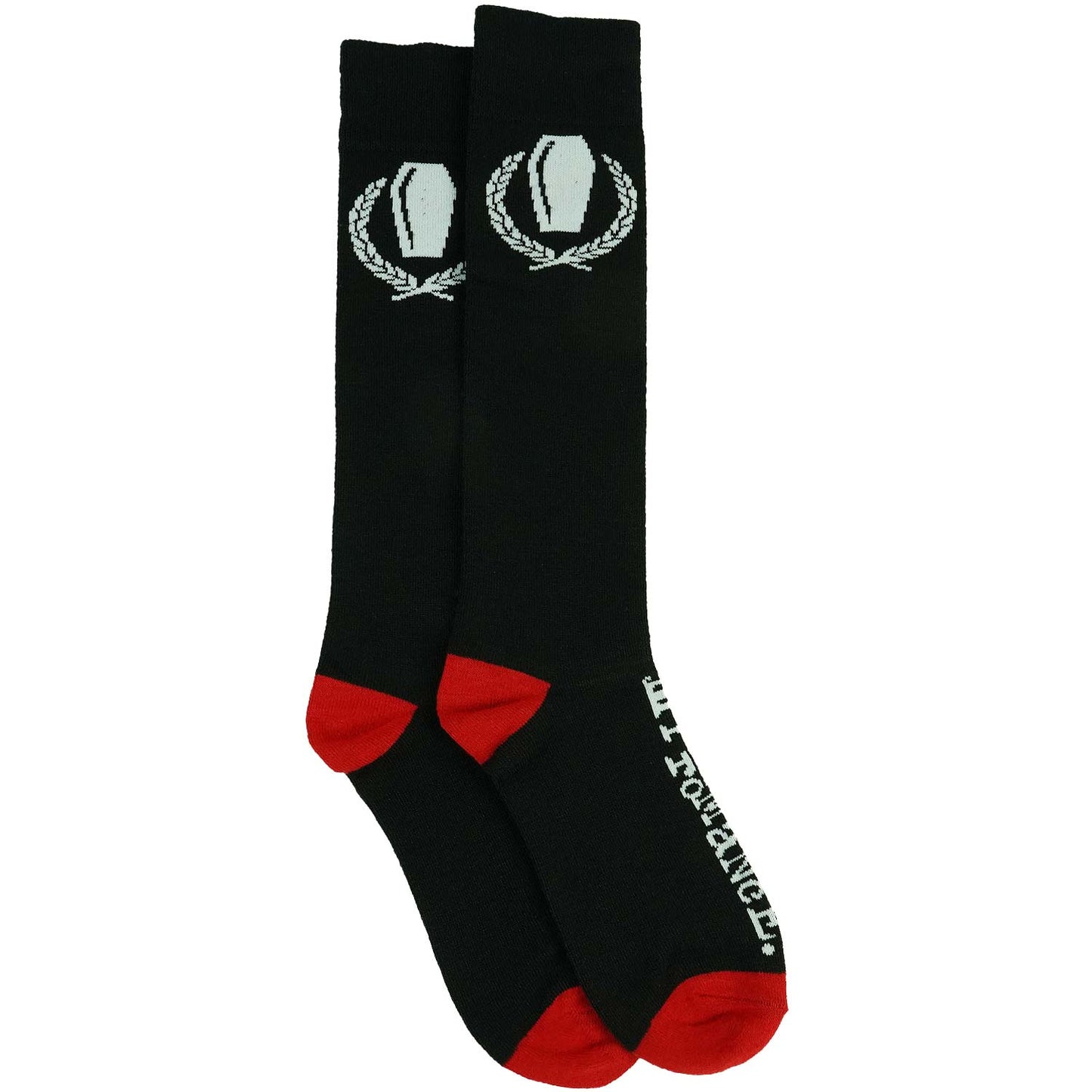 My Chemical Romance Coffin Crest & Logo (Knee-High)(Import) Socks Front