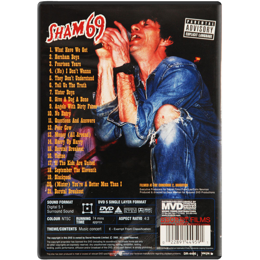 Sham 69 DVD