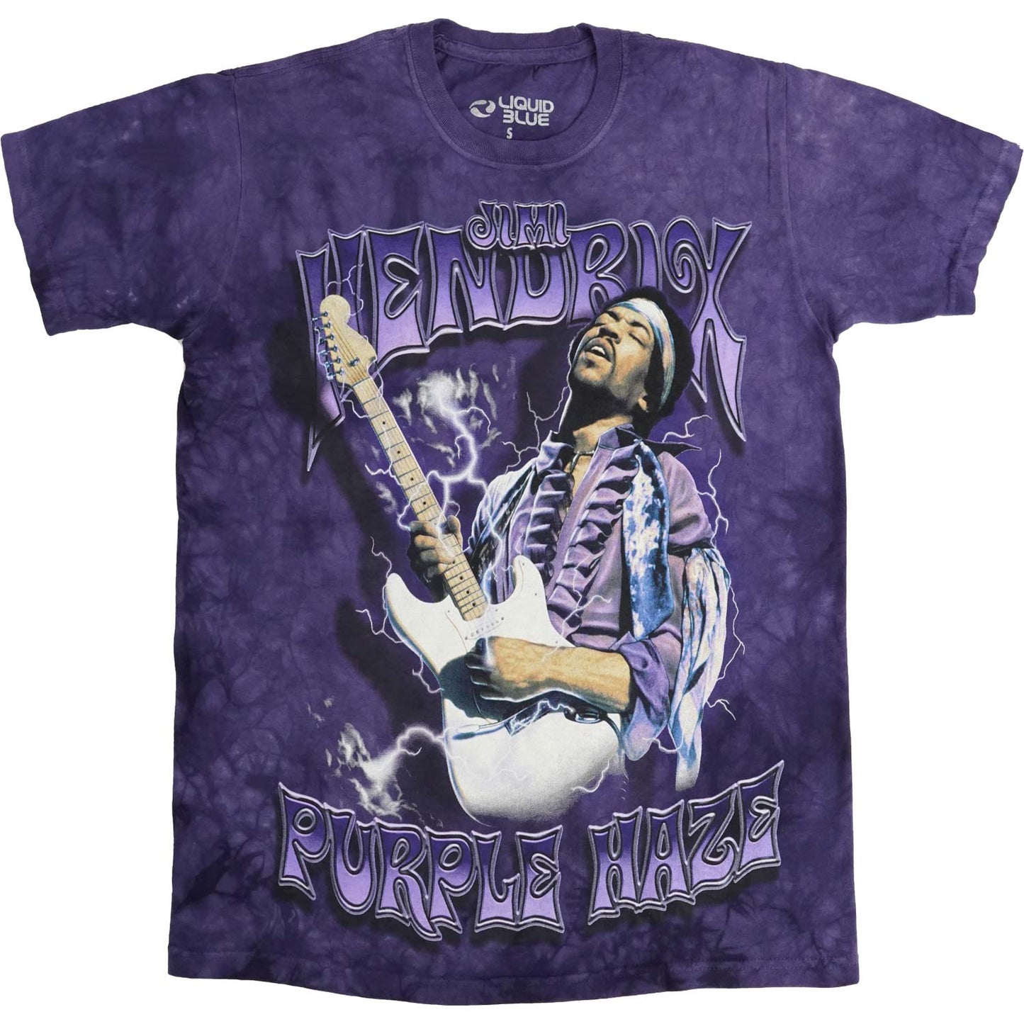 Jimi Hendrix Purple Haze Tie Dye T-shirt Front