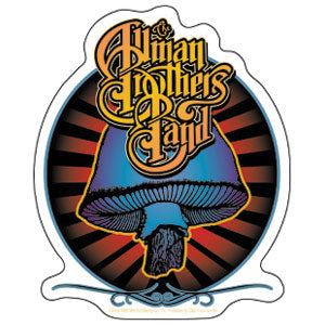 Allman Brothers Blue Shroom Sticker Front
