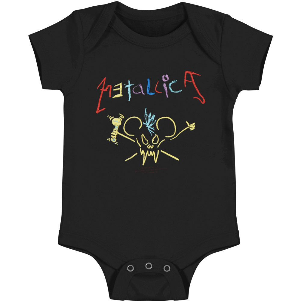 Metallica Crayon Mouse Scary Guy Bodysuit Front