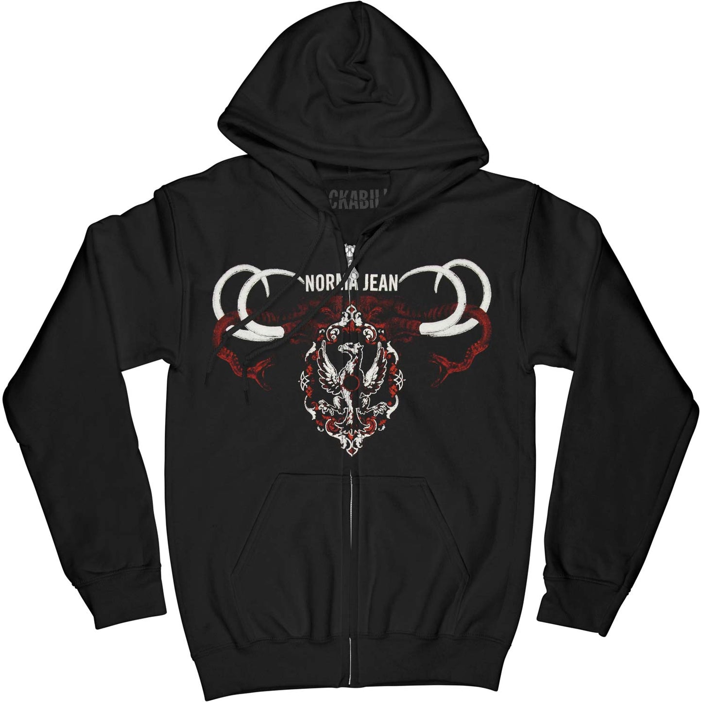 Norma Jean Tuscany Zipper Hoodie Zippered Hooded Sweatshirt
