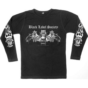 Black Label Society Bat Wings Thermal Long Sleeve Front