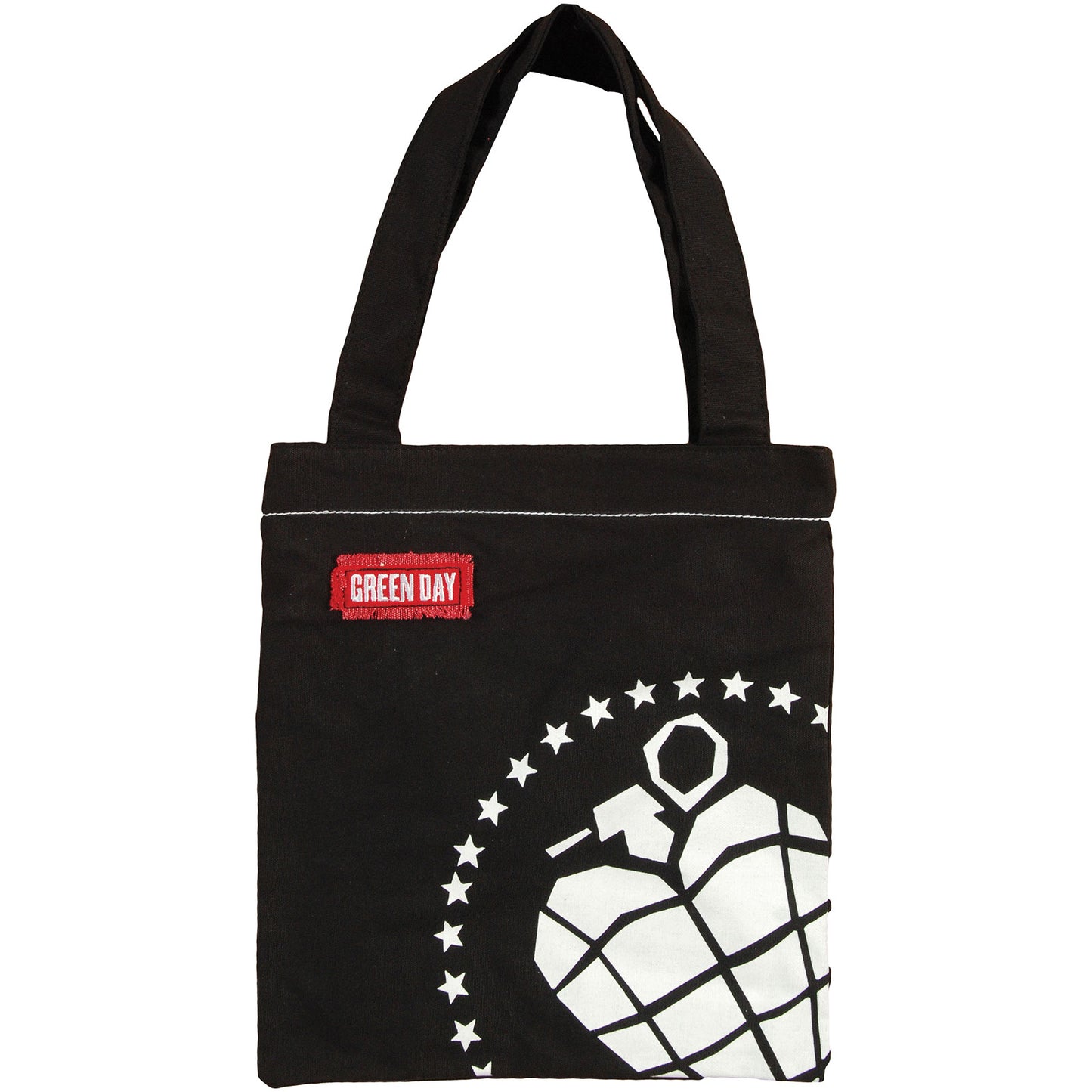 Green Day Heart Grenade Canvas Tote Wallets & Handbags Front