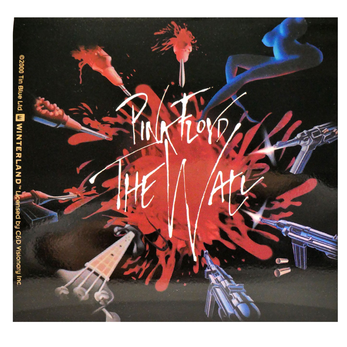 Pink Floyd Splatter Sticker Front